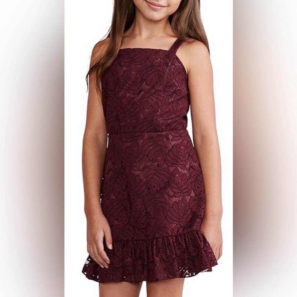Zac Posen Burgundy Kids Formal Dress